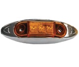 GUIA AMARILLA EMPERNABLE DE 3 LEDS DE 12V