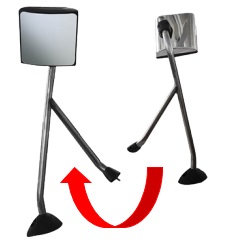 ESPEJO LH CROMADO DE ACERO INOXIDABLE