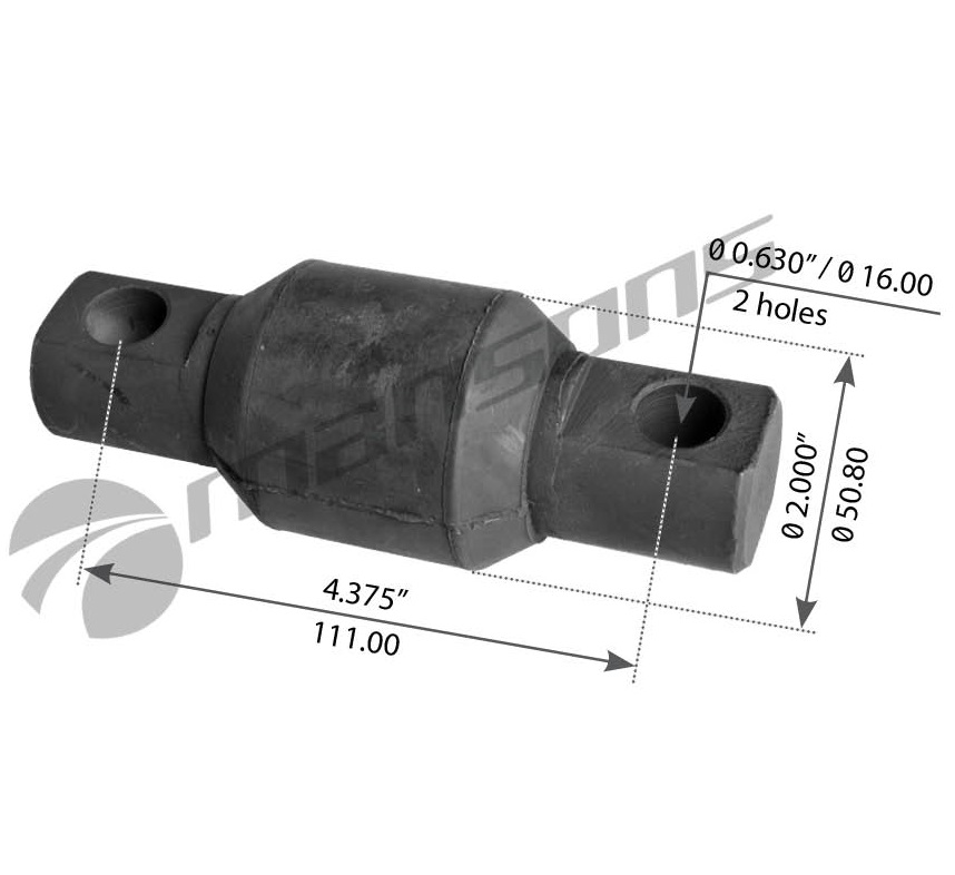 BOCIN TEMPLADOR T/OREJA PARA BARRA FIJA, DE 2", SUSP. HENDRICKSON