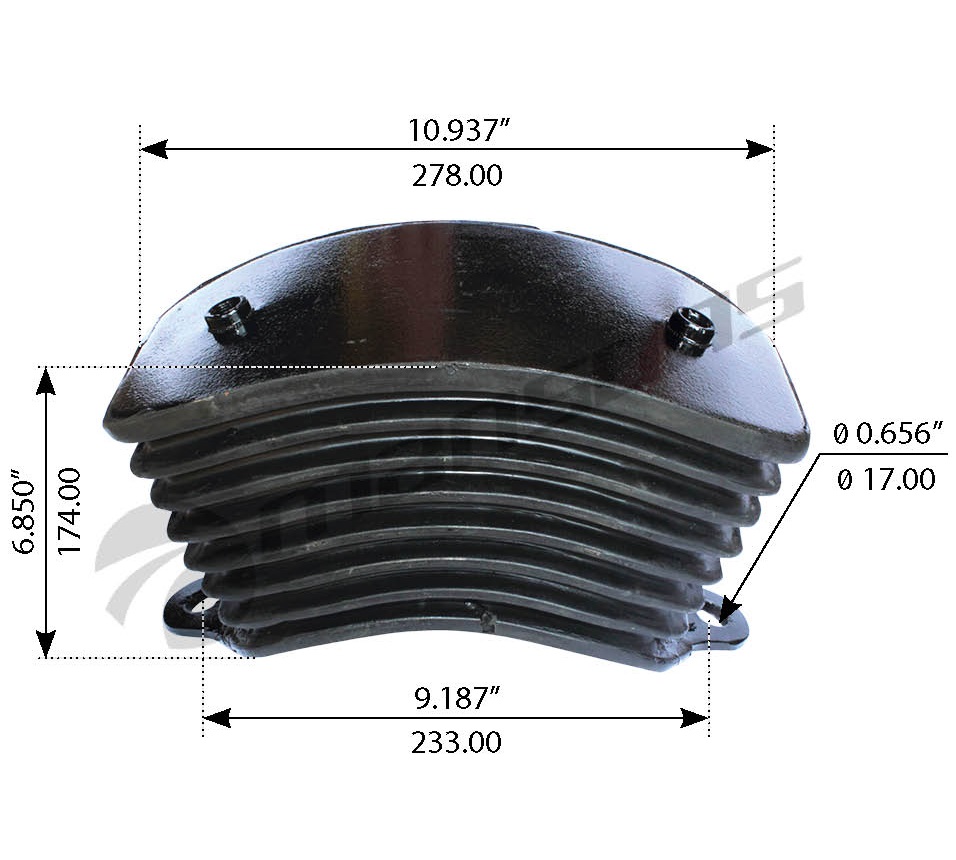 SOPORTE DE HOJAS DE PAQUETE DE FREIGHTLINER PARA SERIES TUFTRAC 40K, 46K Y 52K