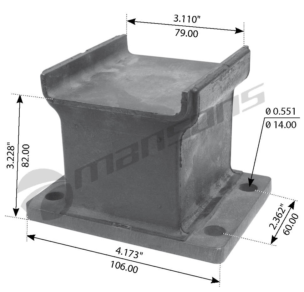 ALMOHADILLA SUPERIOR AISLANTE DE HOJAS DE PAQUETE DE FREIGHTLINER SERIE TUFTRAC DE 40K