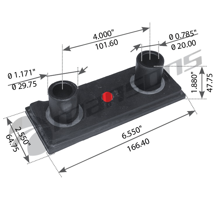 BASE DE MOTOR INFERIOR DE FREIGHTLINER COLOMBIA Y CENTURY