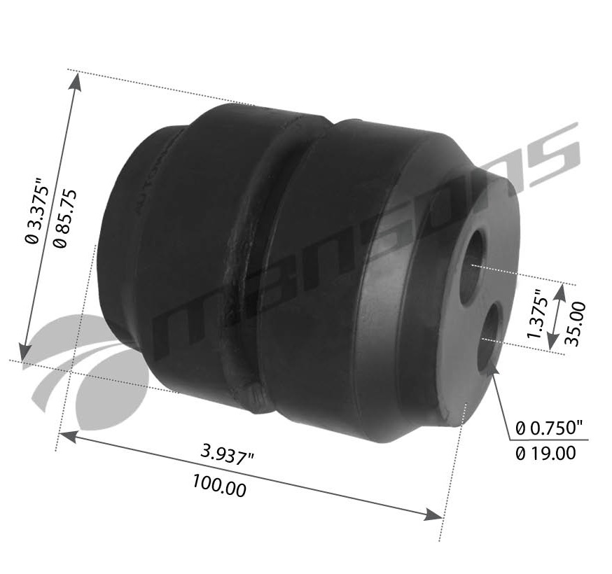 BOCIN DE BALANCIN DE 2 HUECOS SUSP. HUTCHENS