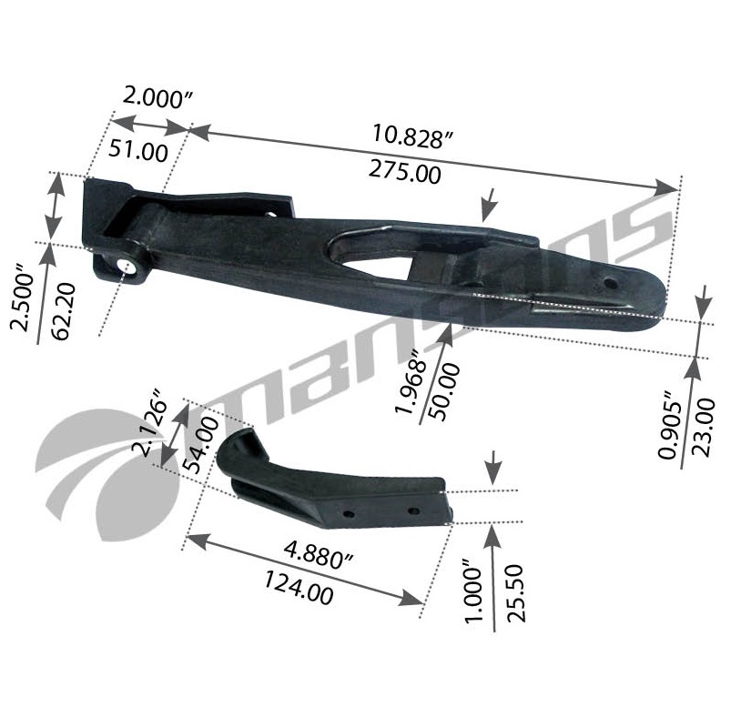 SEGURO DE CAPOT RH DE FREIGHTLINER FLD