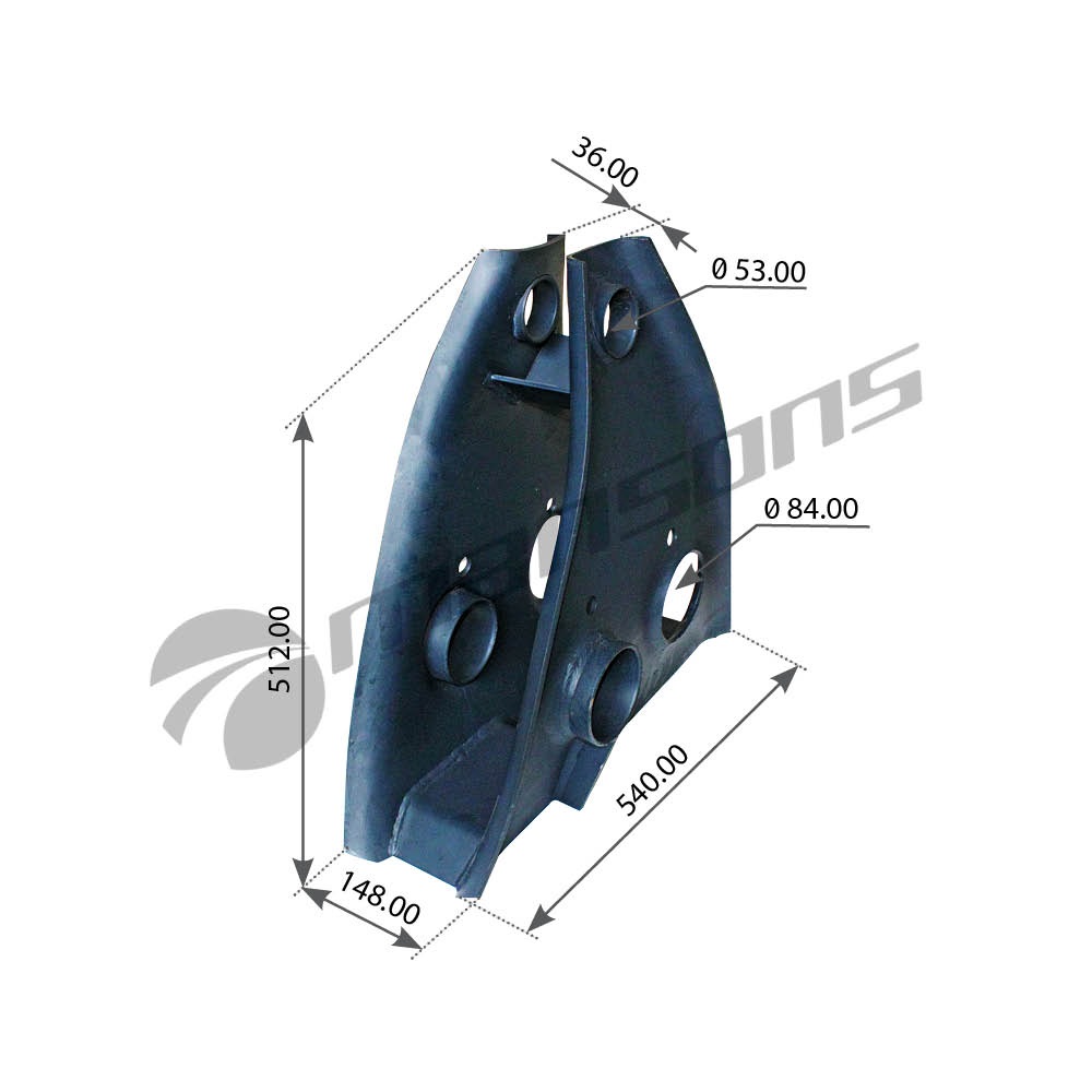 MANO CENTRAL DE SUSPENSION FRUEHAUF