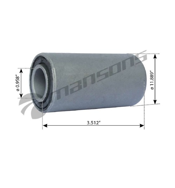 BOCIN DE PAQUETE DELANTERO DE MACK CH, CL, CX; 24MM DIAMETRO INTERIOR X 48MM DIAMETRO EXTERIOR X 87MM LARGO