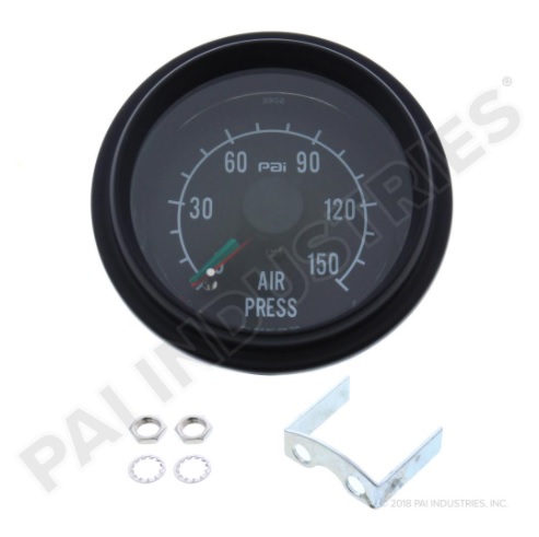 TACOMETRO MECANICO DE PRESION DE AIRE CON DOBLE PLUMA; 0-150 PSI; DI: 2-1/8"