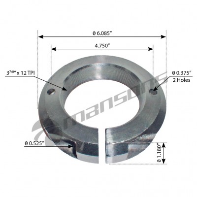 TUERCA DE TRUNNION DE MACK DE 46 Y 55 KLBS