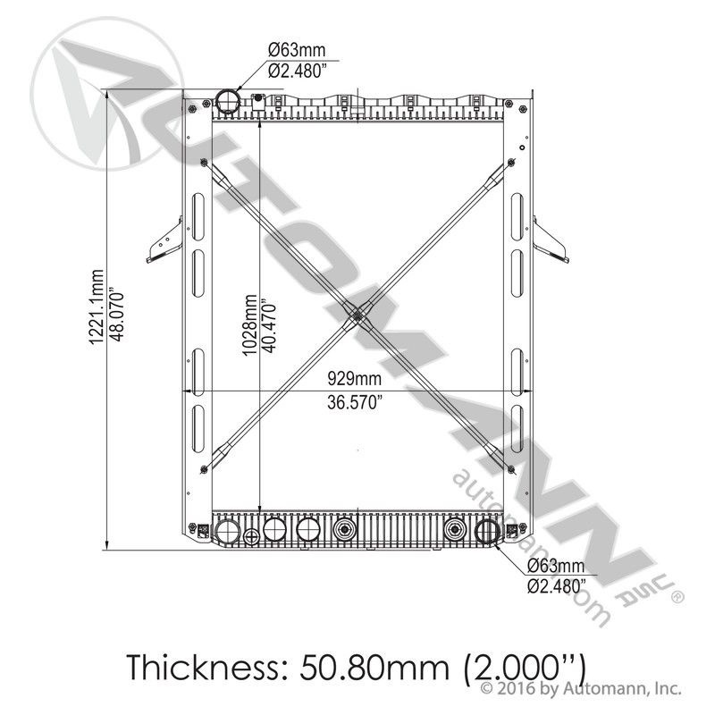 RADIADOR DE MACK CXU, VN, CT, Y CV