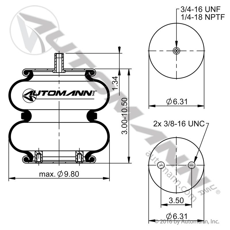 BOYA DE SUSPENSION CON DOBLE PLIEGUE DE SUSPENSION HENDRICKSON