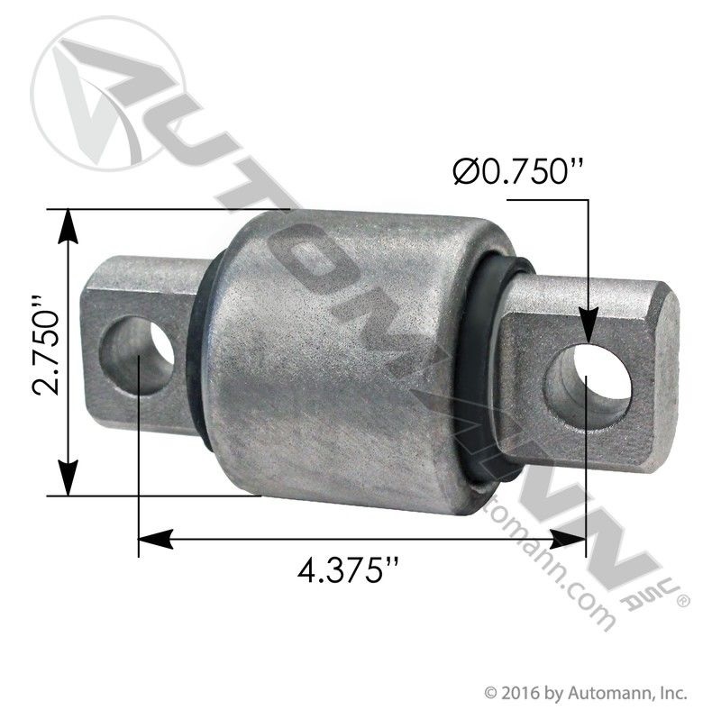 BOCIN TEMPLADOR (T/OREJA HUECO 19MM) PARA BARRA (TORCION)  DE CORONA , DE 2-3/4" O 70MM , SUSP HENDRICKSON PARA SERIES : 400/460/520