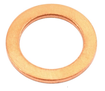 ARANDELA DE COBRE DE PERNO HUECO