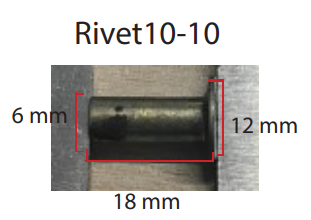 REMACHE, DIAMETRO Φ6 X LONGITUD 18, CABEZA Φ12
