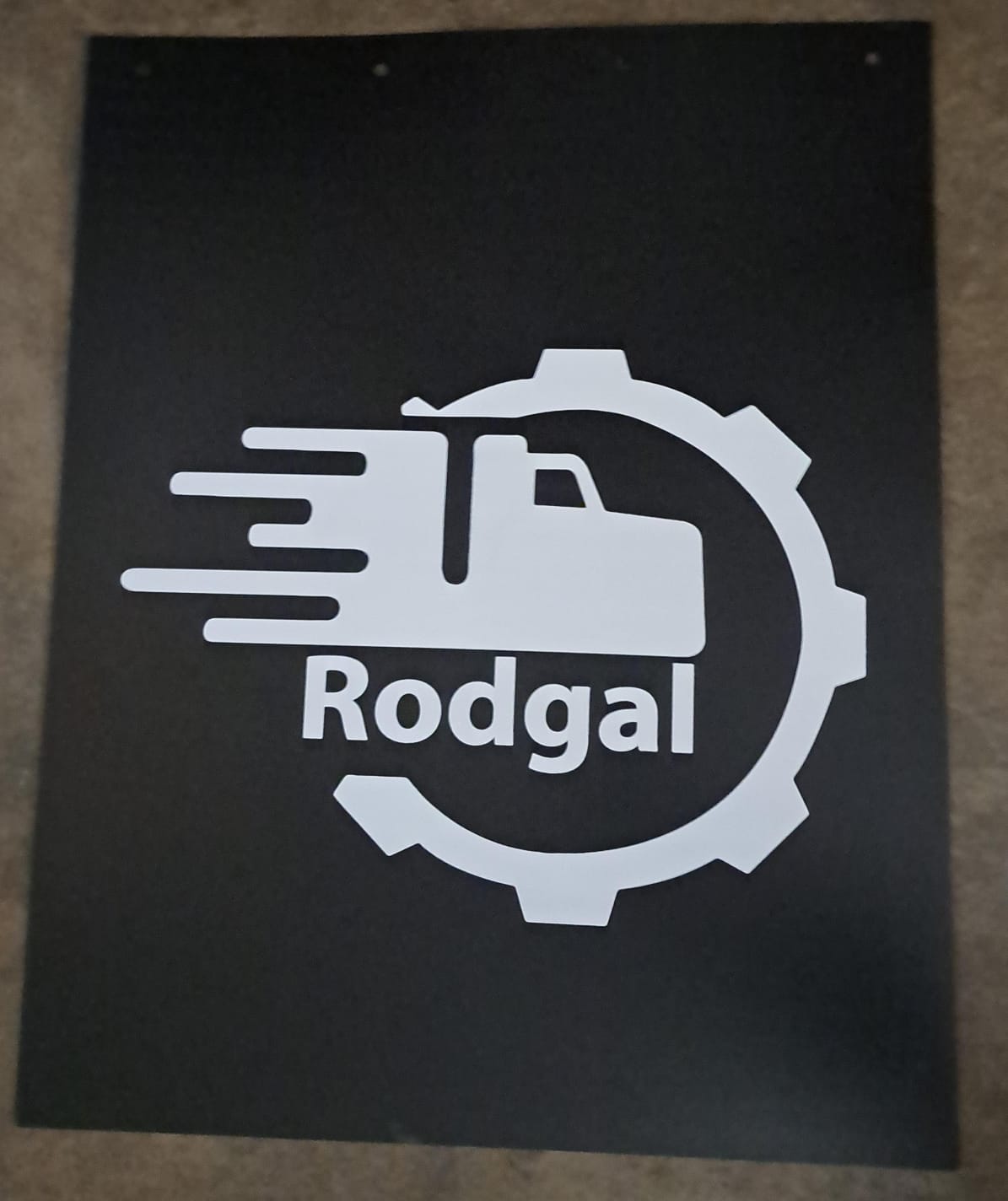 LODERA LH NEGRA CON LOGO RODGAL EN BLANCO