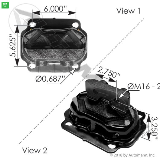 BASE DE MOTOR PARA KENWORTH