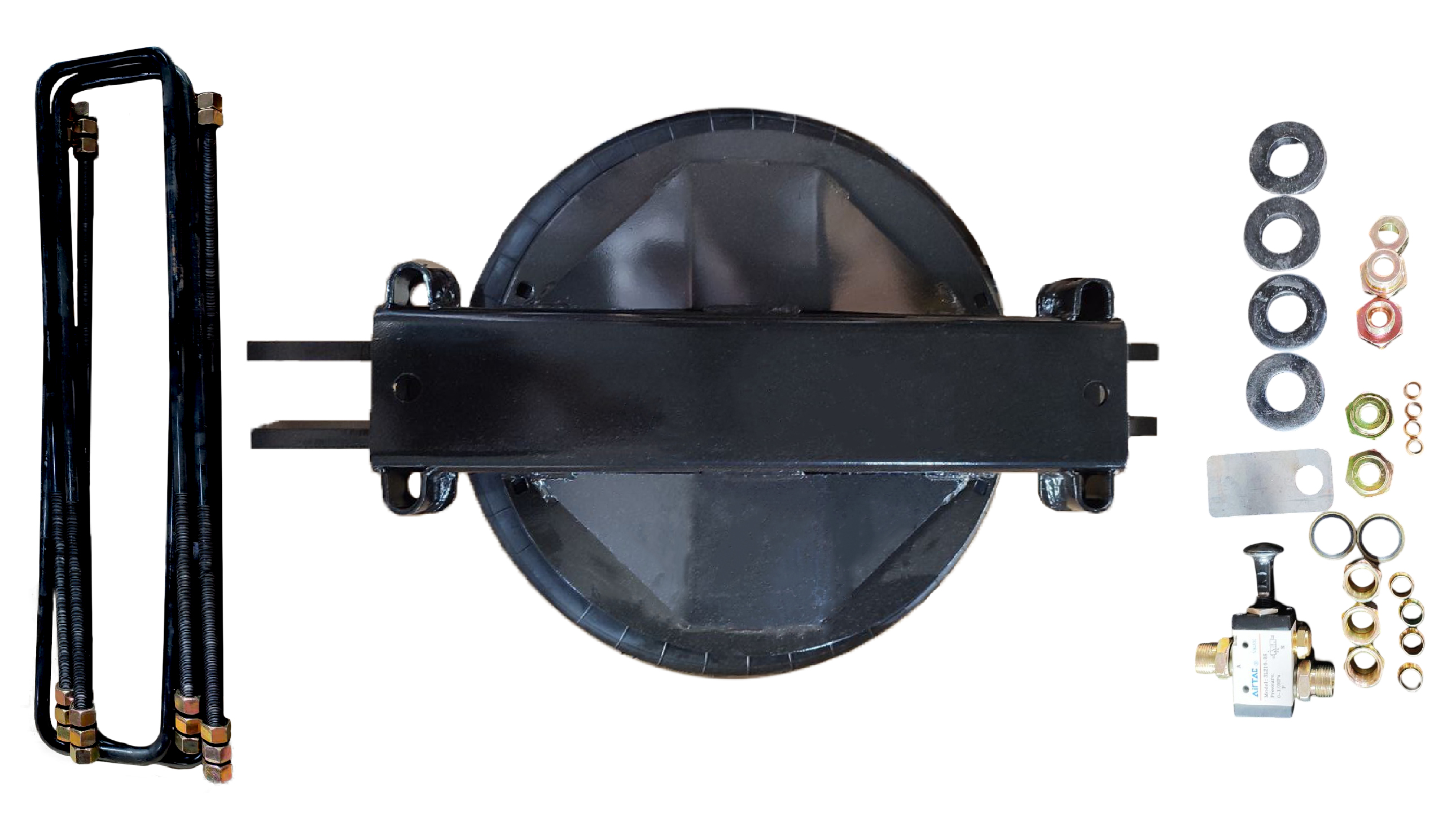 BOYA DE ELEVACIÓN DE TERCER EJE DE 6" CON KIT DE INSTALACION Y VALVULAS